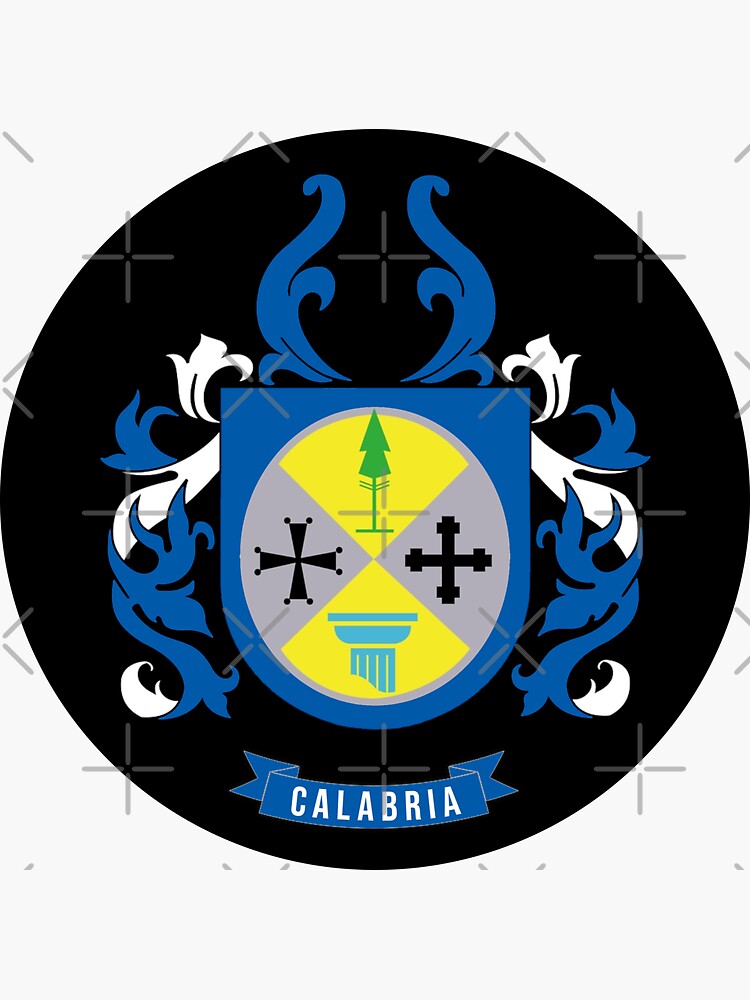 "Calabrian Flag Coat Of Arms - Cool Italian Calabria Region" Sticker