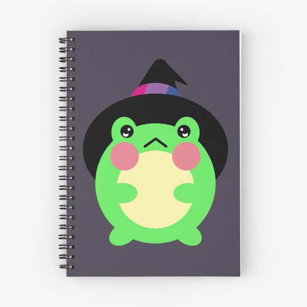Item preview, Frog In A Subtle Bi Pride Witch Hat designed and sold by Jelly Turnip.