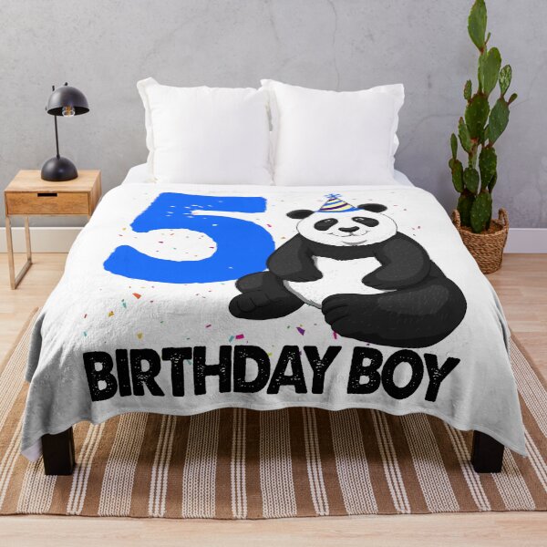 Item preview, Birthday Boy 5 Panda designed and sold by Bendthetrend.