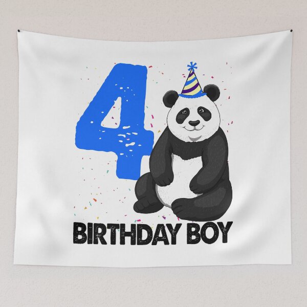 Item preview, Birthday Boy 4 Panda designed and sold by Bendthetrend.