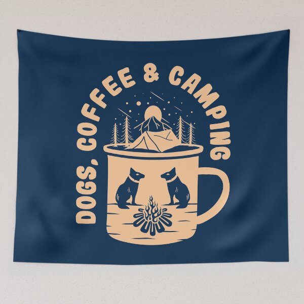 Item preview, Dog Coffee and Camping designed and sold by REApparelCo.