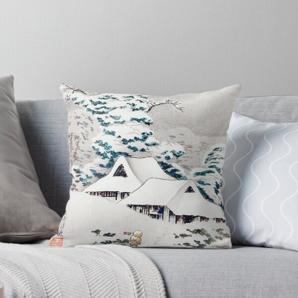 Item preview, Japanese Woodbock Art Sawatari in Snow (1936) by Hiroaki Takahashi designed and sold by Designedbysm.