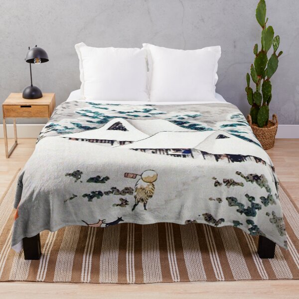 Item preview, Japanese Woodbock Art Sawatari in Snow (1936) by Hiroaki Takahashi designed and sold by Designedbysm.
