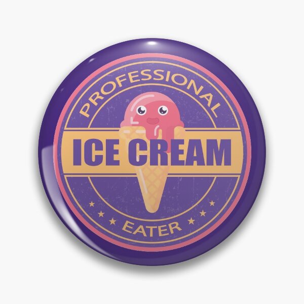 Item preview, Professional Ice Cream Eater Cute Kawaii Stamp Design designed and sold by CynthiaGraphics.
