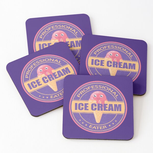Item preview, Professional Ice Cream Eater Cute Kawaii Stamp Design designed and sold by CynthiaGraphics.