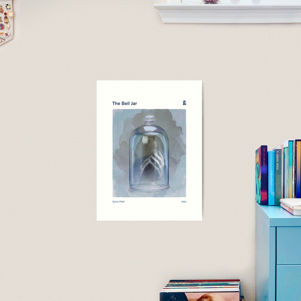 The Bell Jar, Sylvia Plath American Literature Art for Book Lovers Art  Board Print for Sale by RedHillPrints