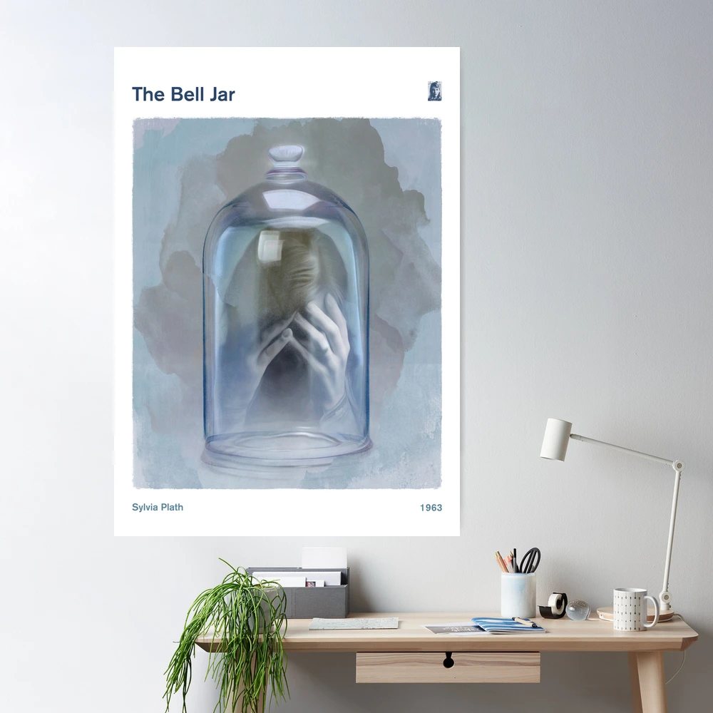 The Bell Jar, Sylvia Plath Literary Book Cover Poster Large, Literature  Art, Literary Gift, Bookworm, Bibliophile, Instant Download 