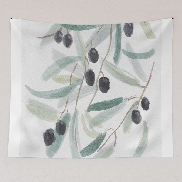 Item preview, Black olives on branch designed and sold by orangerinka.