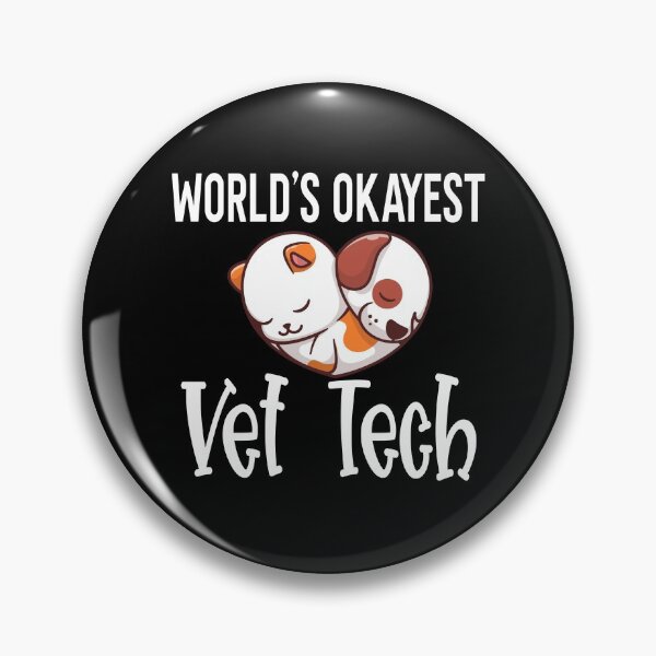 Item preview, World's Okayest Vet Tech Funny Veterinary Technician designed and sold by ZiesMerch.