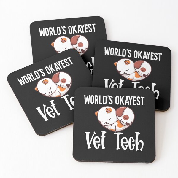 Item preview, World's Okayest Vet Tech Funny Veterinary Technician designed and sold by ZiesMerch.