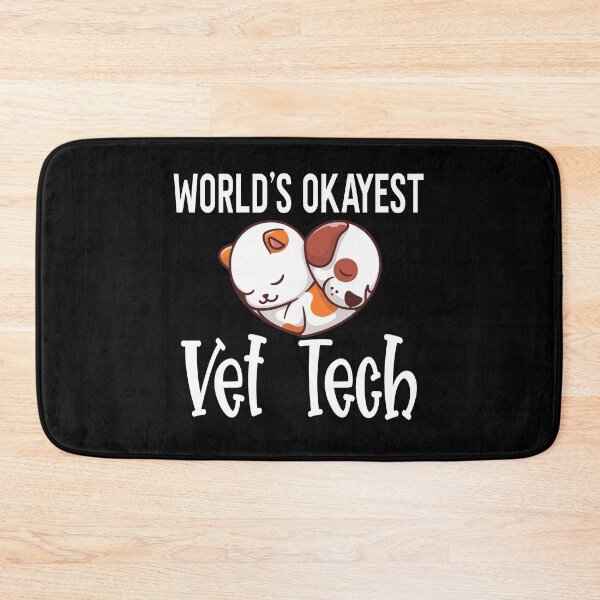 Item preview, World's Okayest Vet Tech Funny Veterinary Technician designed and sold by ZiesMerch.