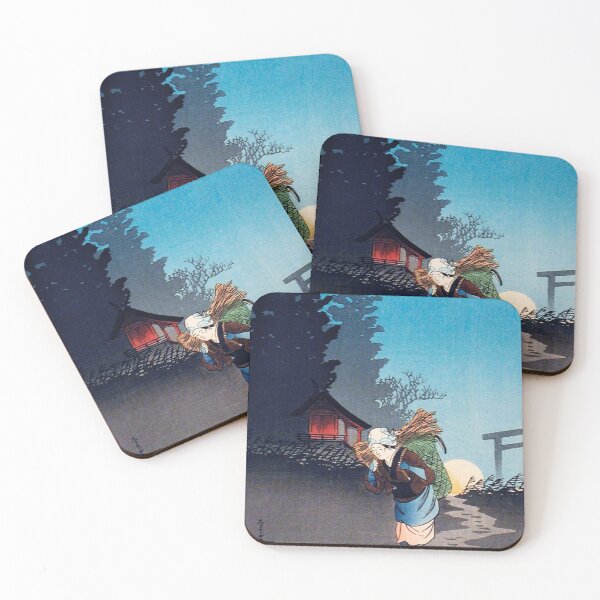 Item preview, Japanese Woodblock Art Dusk by Hiroaki Takahashi (1871–1945) designed and sold by Designedbysm.