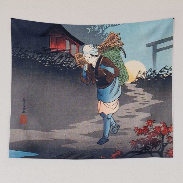 Item preview, Japanese Woodblock Art Dusk by Hiroaki Takahashi (1871–1945) designed and sold by Designedbysm.