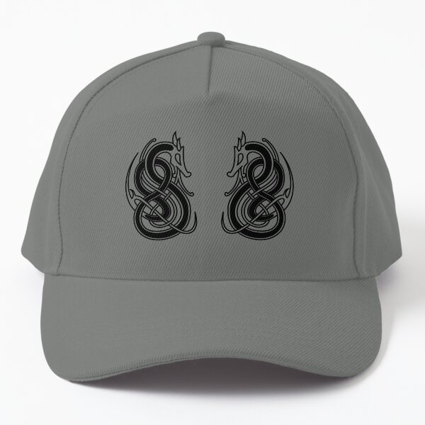 Facing Nordic Dragon Baseball Cap