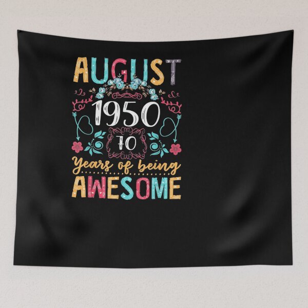 Item preview, Flower Vintage August 1950 70th Birthday designed and sold by maydebanxin.
