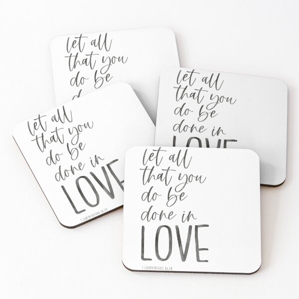 Item preview, Let all that you do be done in love Bible Scripture designed and sold by kimicreativ.