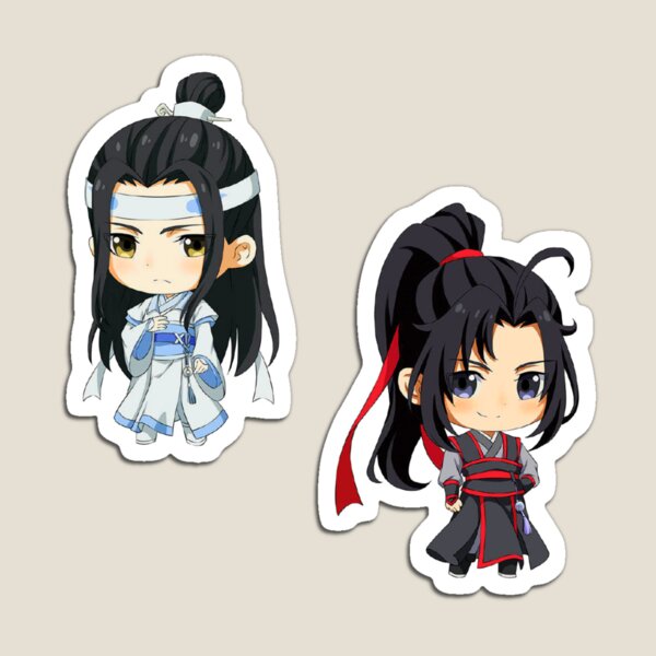 Aperçu de l'œuvre Pack d'autocollants MDZS wangxian - wei wuxian et lan wangji créée et vendue par Omagatoki.