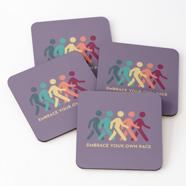Item preview, Embrace Your Own Pace Inspirational Self-Care Quote Design designed and sold by PopDragonfly.