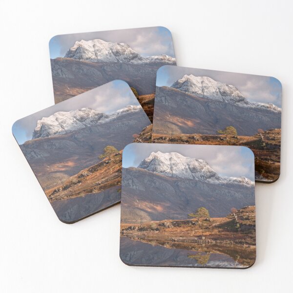 Item preview, Loch Maree Slioch Reflection in Winter Scotland designed and sold by PhotosEcosse.