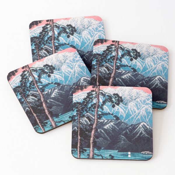 Item preview, Japanese Woodbock Art Lingering Snow on Mt. Shirane, Nikkō By Hiroaki Takahashi (1871–1945) designed and sold by Designedbysm.