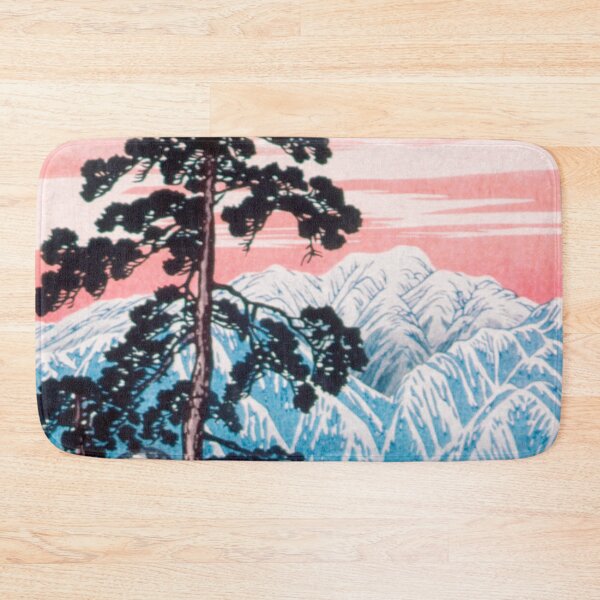 Item preview, Japanese Woodbock Art Lingering Snow on Mt. Shirane, Nikkō By Hiroaki Takahashi (1871–1945) designed and sold by Designedbysm.