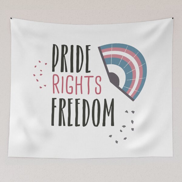 Item preview, Trans pride, rights, freedom. designed and sold by Vanesa Duque.