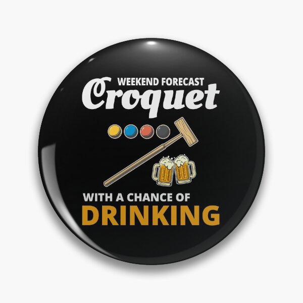 Item preview, Croquet Players Drinking Drink Funny designed and sold by CuteDesigns1.