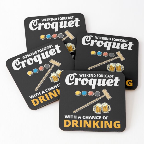 Item preview, Croquet Players Drinking Drink Funny designed and sold by CuteDesigns1.