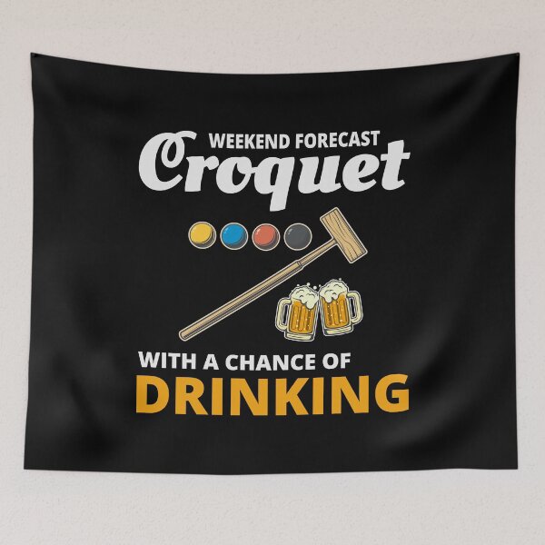 Item preview, Croquet Players Drinking Drink Funny designed and sold by CuteDesigns1.