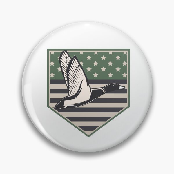 Item preview, Green Flying Duck Badge designed and sold by Kathryn Wentz.