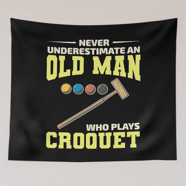Item preview, Croquet Player Dad Papa Grandpa Fathers day Funny designed and sold by CuteDesigns1.