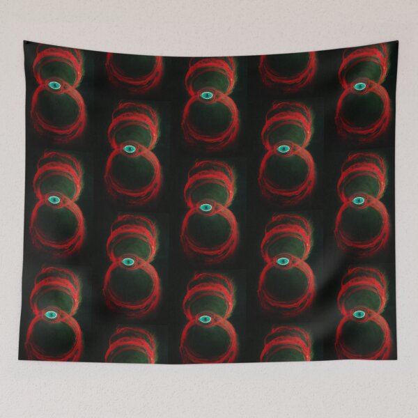 Item preview, galaxy red rings with green centre designed and sold by Izzy83.