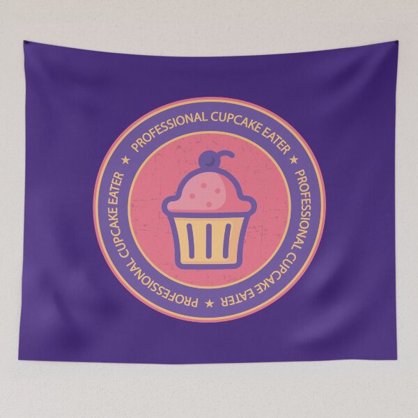 Item preview, Professional Cupcake Eater Cute and Colorful Stamp Design designed and sold by CynthiaGraphics.