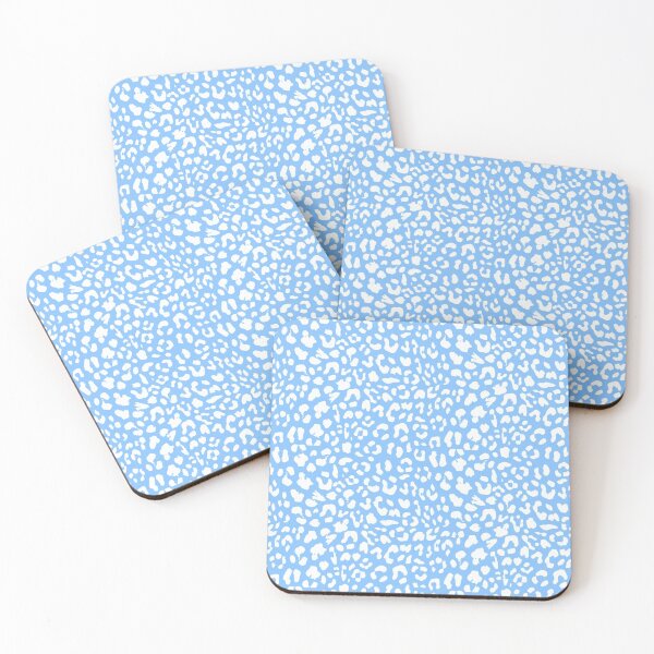 Item preview, White blue leopard print cool designed and sold by Nishad4.