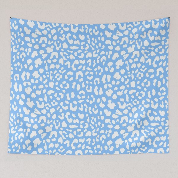 Item preview, White blue leopard print cool designed and sold by Nishad4.