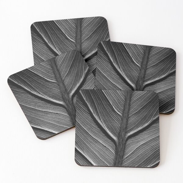 Item preview, Aquatic Leaf in Black & White - The Vicksburg Collection designed and sold by Sam Morrison.