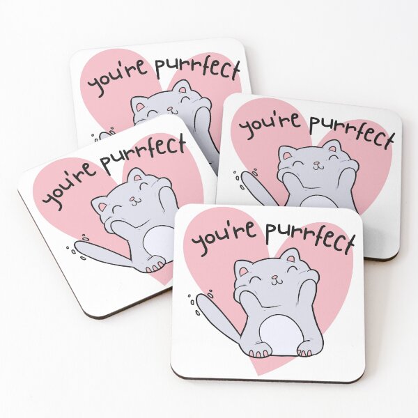 Item preview, You're Purrfect - Animal pun designed and sold by The Agreeable Raven.