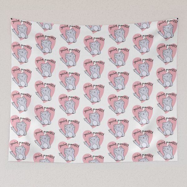 Item preview, You're Purrfect - Animal pun designed and sold by The Agreeable Raven.