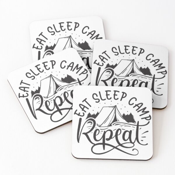 Item preview, eat sleep camp repeat Design designed and sold by OrrathDZ.