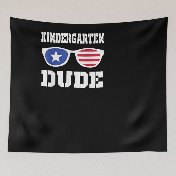 Item preview, Kindergarten Dude Back To School Flag designed and sold by maydebanxin.