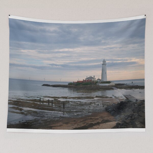 Item preview, St Mary's Island and Lighthouse in August designed and sold by Violaman.