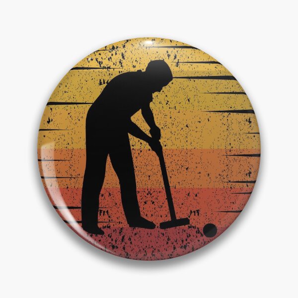 Item preview, Croquet Player Outdoor Vintage Retro Sunset designed and sold by CuteDesigns1.