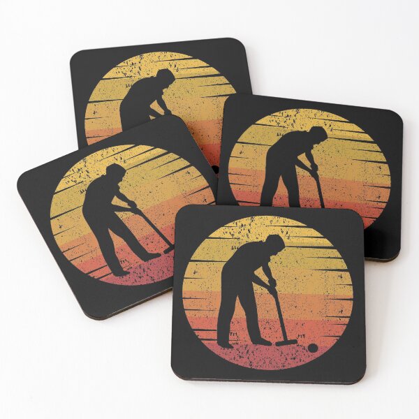 Item preview, Croquet Player Outdoor Vintage Retro Sunset designed and sold by CuteDesigns1.