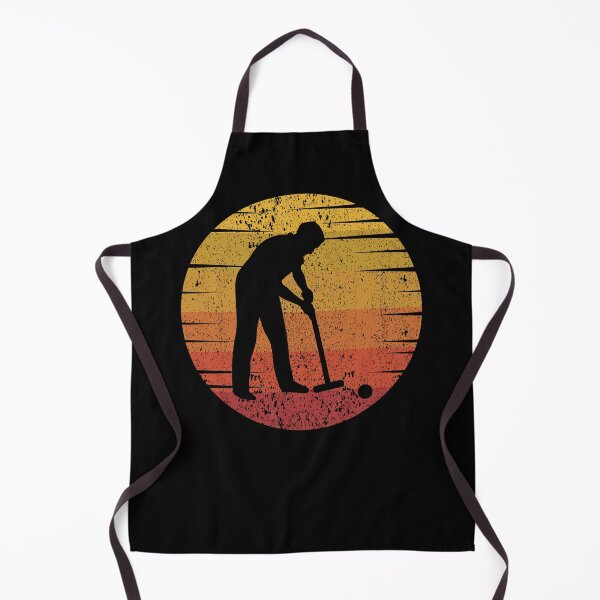 Item preview, Croquet Player Outdoor Vintage Retro Sunset designed and sold by CuteDesigns1.