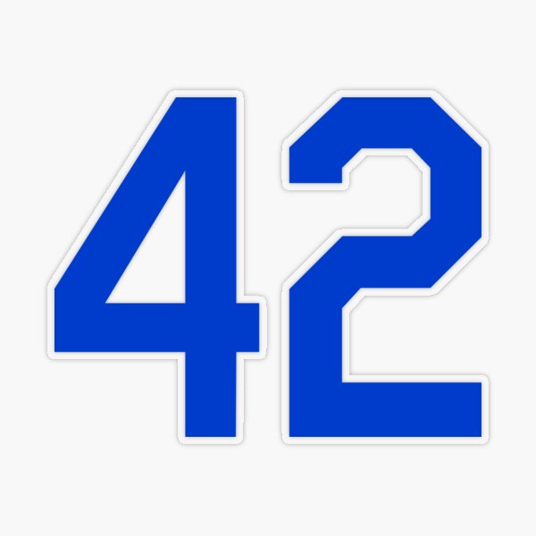 THE VINTAGE BASEBALL NUMBER 42 RETIRED NUMBER BROOKLYN BASEBALL SHIRT, JACKIE  ROBINSON STICKER  Classic T-Shirt for Sale by CityWitty