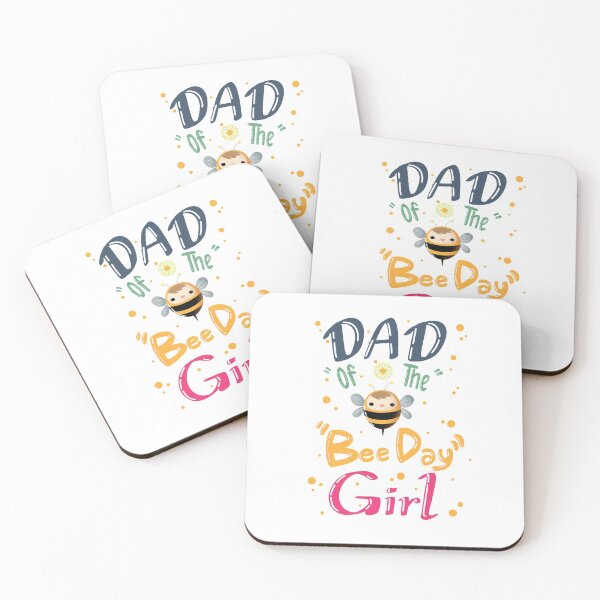 Item preview, Dad of the bee day girl typographic designed and sold by Babadollcraft.