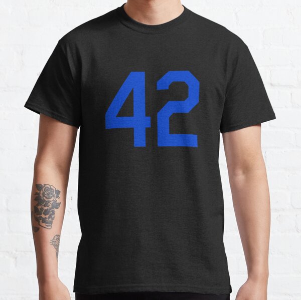 THE VINTAGE BASEBALL NUMBER 42 RETIRED NUMBER BROOKLYN BASEBALL SHIRT, JACKIE  ROBINSON STICKER  Classic T-Shirt for Sale by CityWitty