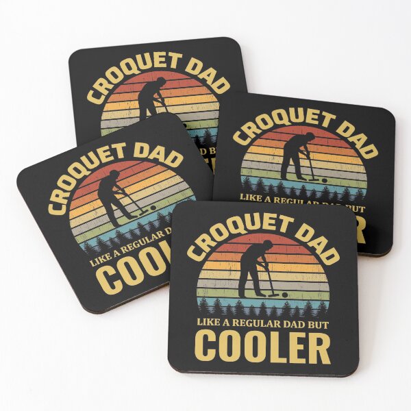 Item preview, Croquet Dad Papa Outdoor Vintage Retro Sunset designed and sold by CuteDesigns1.