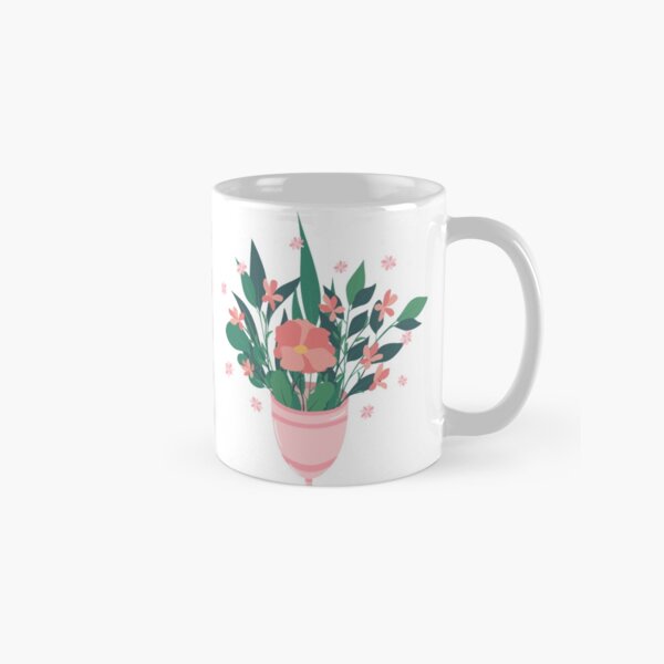 Item preview, Menstrual cup with a bouquet of flowers designed and sold by RinaGrinchik.