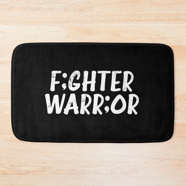 Item preview, Fighter Warrior Semicolon Motivational designed and sold by RoguePixel.